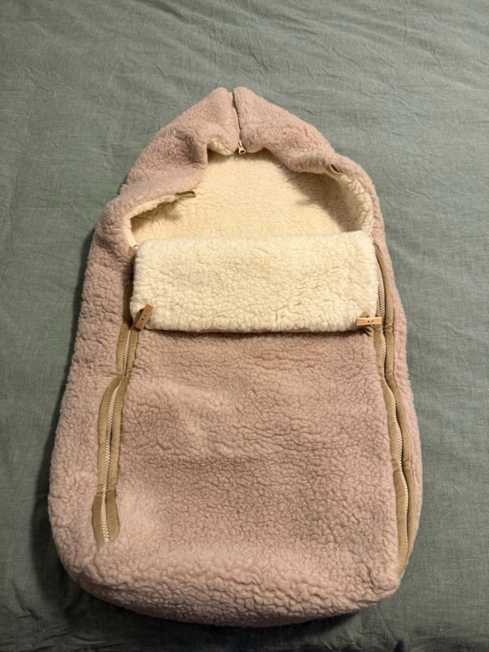100% merino wool baby sleeping bag/stroller bunting